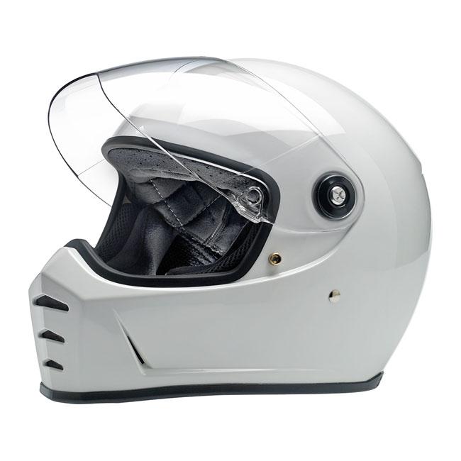 Biltwell Lane Splitter Integral Helmet White