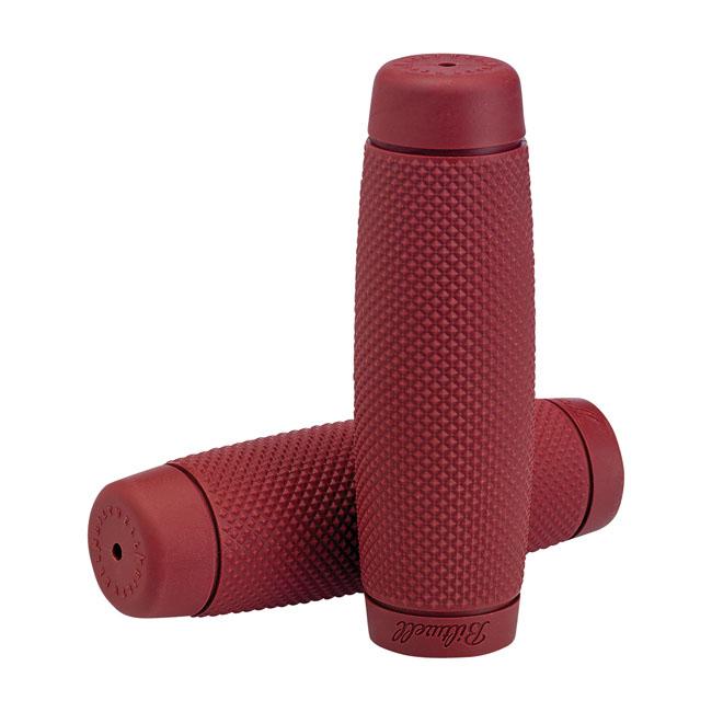 Biltwell TPV Recoil Motorcycle Grips Oxblood