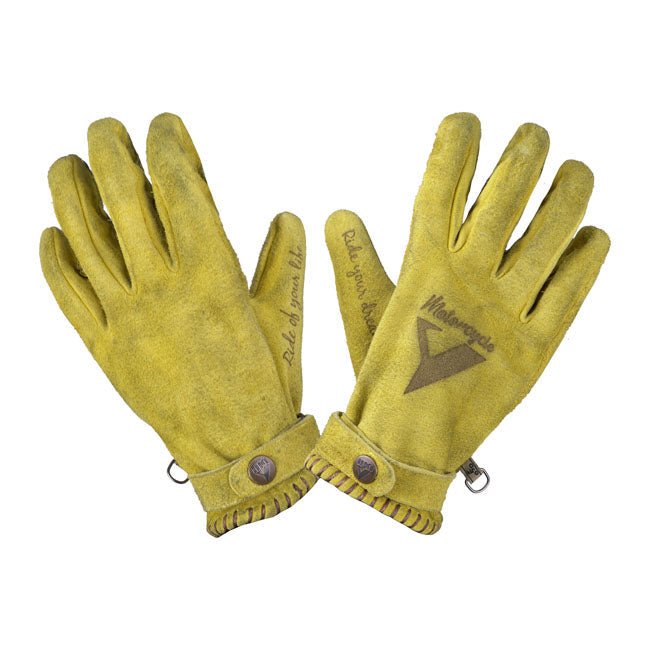 By City Iconic Motorcycle Gloves Mustard / XS