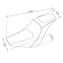 C.C Rider 2-Up Seat for Harley  - Customhoj