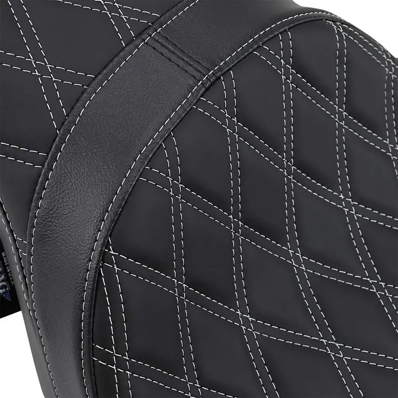 Drag Specialties Asiento Predator 2-Up para Harley