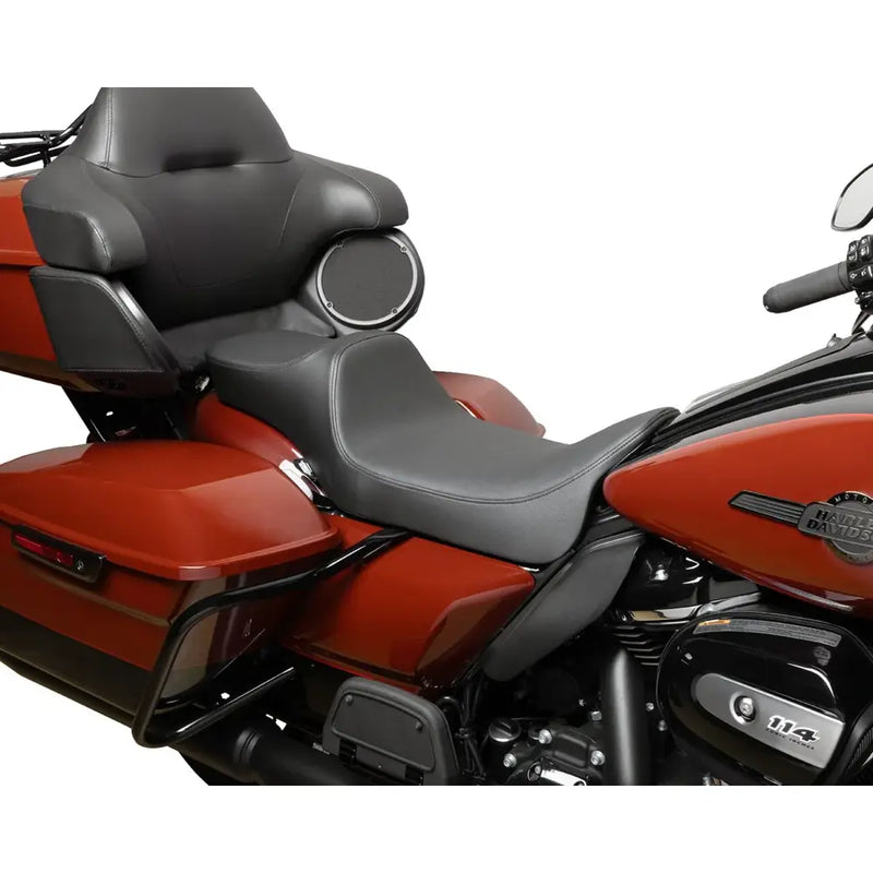 Drag Specialties Asiento Predator III 2-Up Extended Reach para Harley