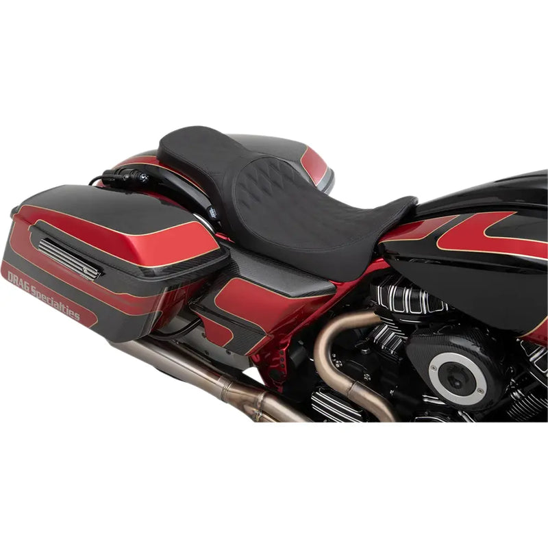 Drag Specialties Asiento Predator 2-Up para Harley