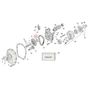 Cam Drive / Cover Parts Diagram Exploded View for Harley Milwaukee Eight 10) 17-23 M8. Spacer camshaft drive sprocket 6-pack sizes .100" to .150"