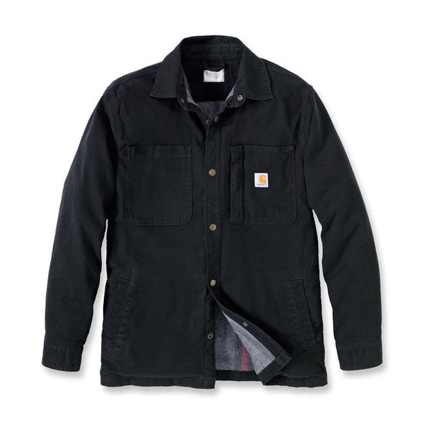 Carhartt Fleece Lined Denim Shirt Jac Black / S