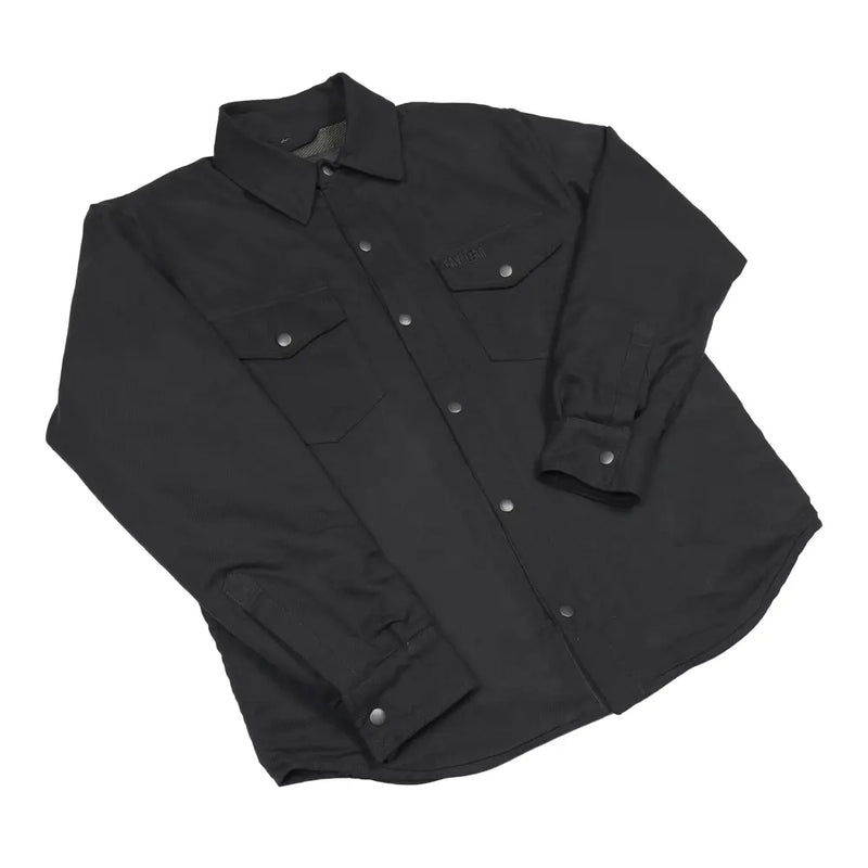 Cavalero Blackout Kevlar Motorcycle Riding Shirt  - Customhoj