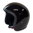 Cavalero Slimline Solid Low Profile Open Jet Helmet Gloss Black (without visor buttons) / S (53-54cm)