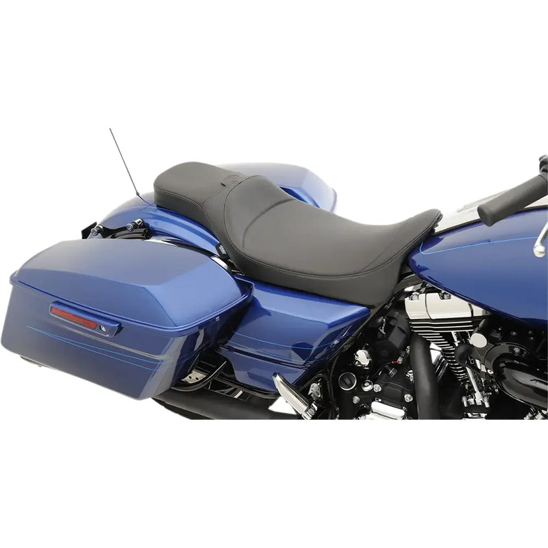Drag Specialties Asiento Predator 2-Up de Alcance Extendido para Harley 