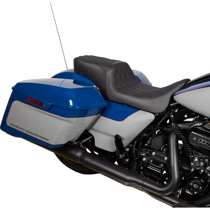 Drag Specialties Asiento Performance Predator para dos personas para Harley 