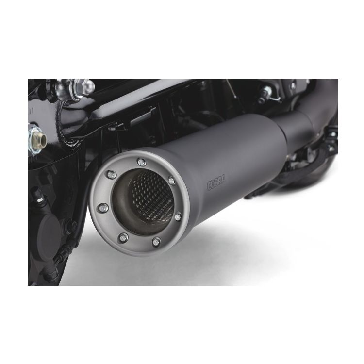 Cobra 4" Bolt Black Slip-On Muffler for Yamaha 13-24 XV950 Bolt