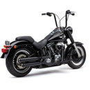 Cobra NH Neighbor Haters Slip-On Mufflers for Harley 07-16 Softail Fatboy FLSTF / Black