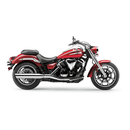 Cobra Scalloped Tip Chrome Slip-On Muffler for Yamaha 09-14 XVS950 Midnight Star