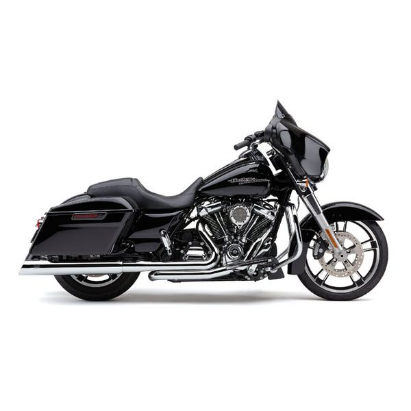 Cobra True Dual Head Pipes for Harley 17-25 Touring / Chrome  - Customhoj
