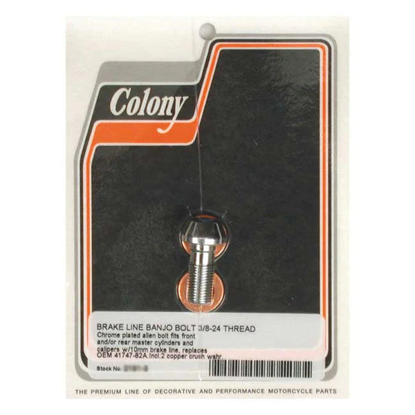 Colony Banjo Bolt Allen Chrome 3/8-24