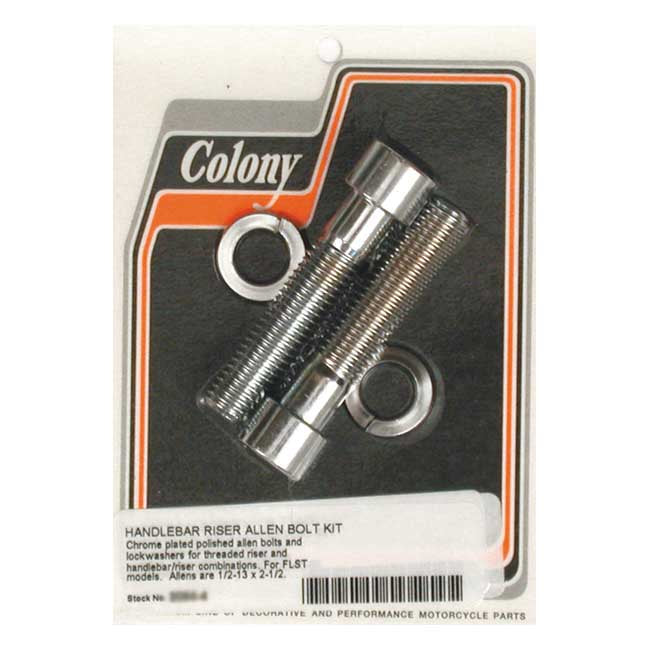 Colony Riser Bolt Set Chrome allen head / 1/2-13 / 2 1/2" (6.35cm)