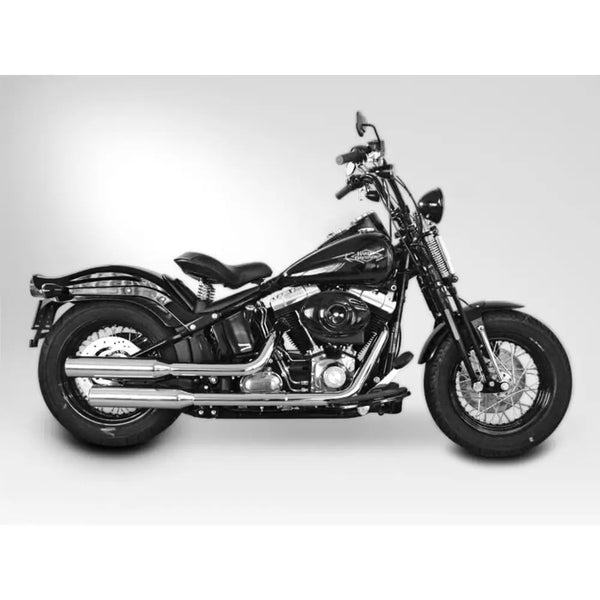 Silenciadores Miller Hunter Euro 3/4 Slip-On para Harley