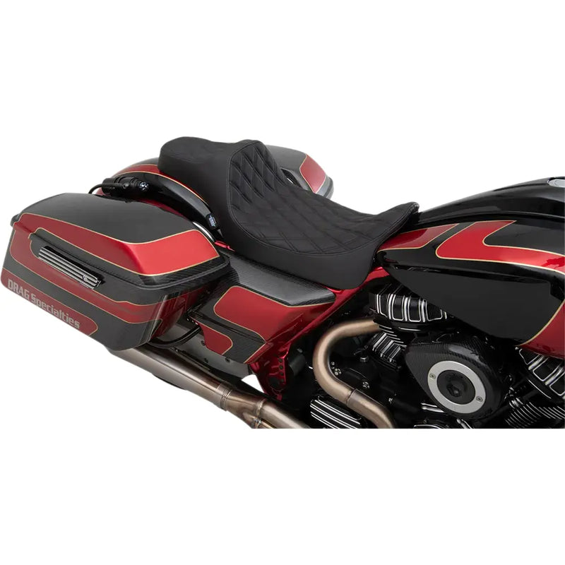 Drag Specialties Asiento Predator III de alcance extendido para Harley 