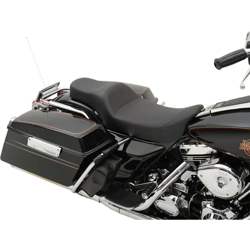 Drag Specialties Asiento Predator 2-Up de Alcance Extendido para Harley 