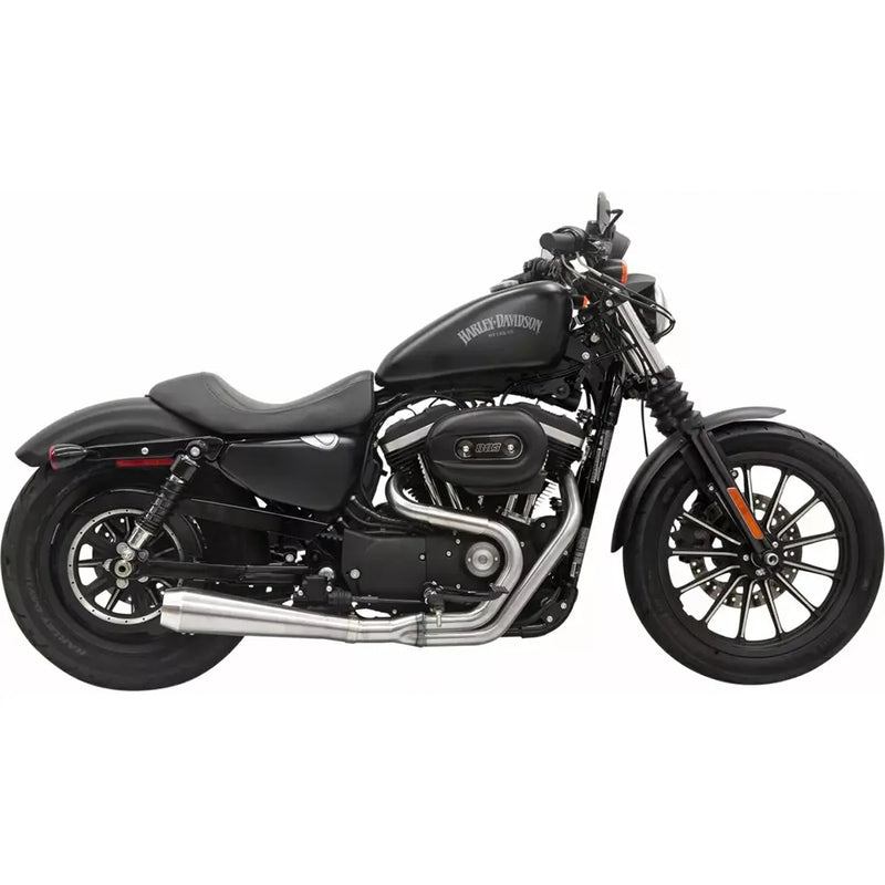 Sistema de escape Bassani Road Rage III inoxidable 2 en 1 para Harley