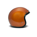 DMD Casco de moto abierto retro metalizado