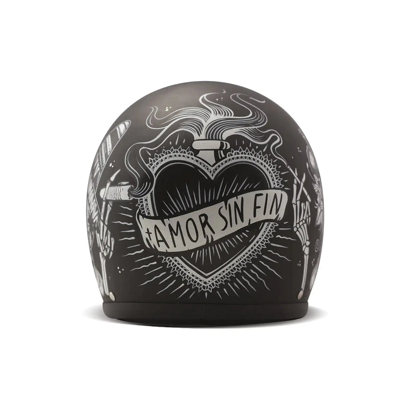 DMD Retro Graphic Open Motorcycle Helmet  - Customhoj