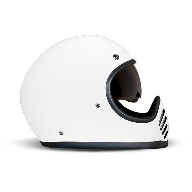 DMD Seventyseven Retro MX Motorcycle Helmet White / XS (53-54cm)  - Customhoj