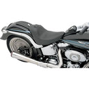Drag Specialties Backrest Receptible Solo Seat for Harley 07-17 Softail Fat Boy / Black  - Customhoj
