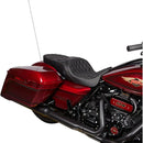 Drag Specialties Freedom Touring Seat for Harley 08-25 Touring (excl. 23-25 CVO; 24-25 Road Glide / Street Glide) / Diamond Black / Silver  - Customhoj