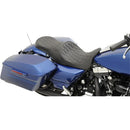 Drag Specialties Low Profile Touring Forward Seat for Harley 08-25 Touring (excl. 23-25 CVO; 24-25 Road Glide / Street Glide) / Diamond Black  - Customhoj
