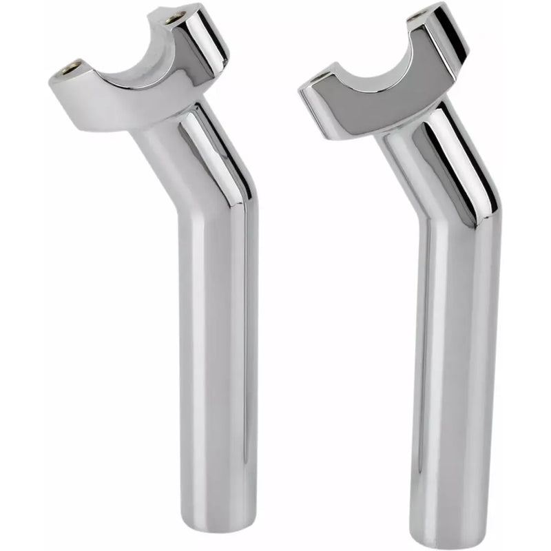 Drag Specialties OEM Style Aluminium Pullback Handlebar Risers without Top Clamp Chrome / 6.5" (16.5cm)