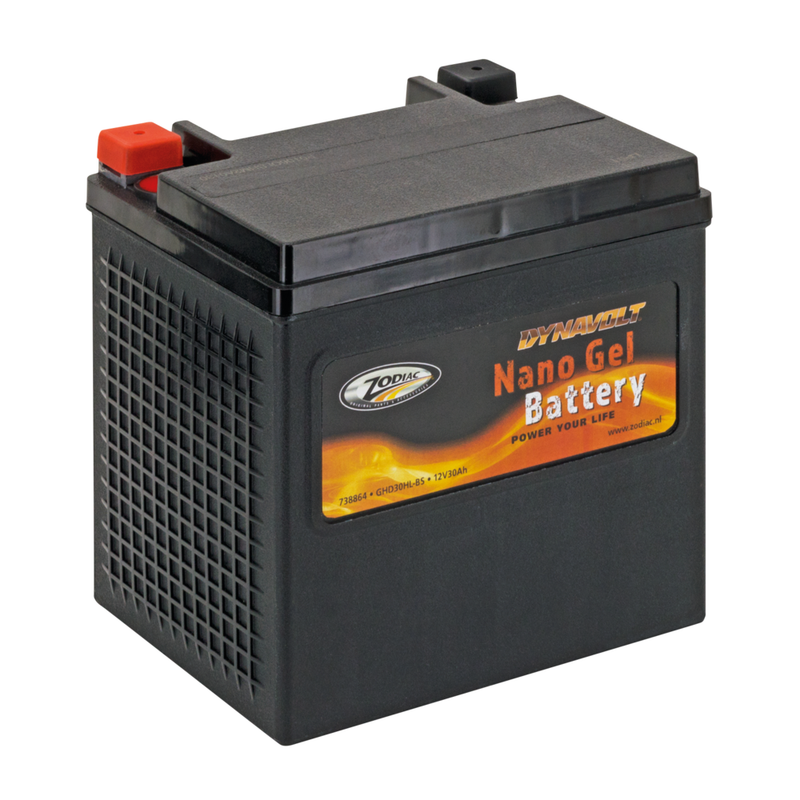 Dynavolt Nano Gel Motorcycle Battery for Harley 97-24 Touring (YTX30-L / 66010-97B, 30AH, 520CA, 416CCA)