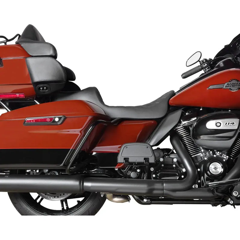 Drag Specialties Asiento Predator III 2-Up Extended Reach para Harley