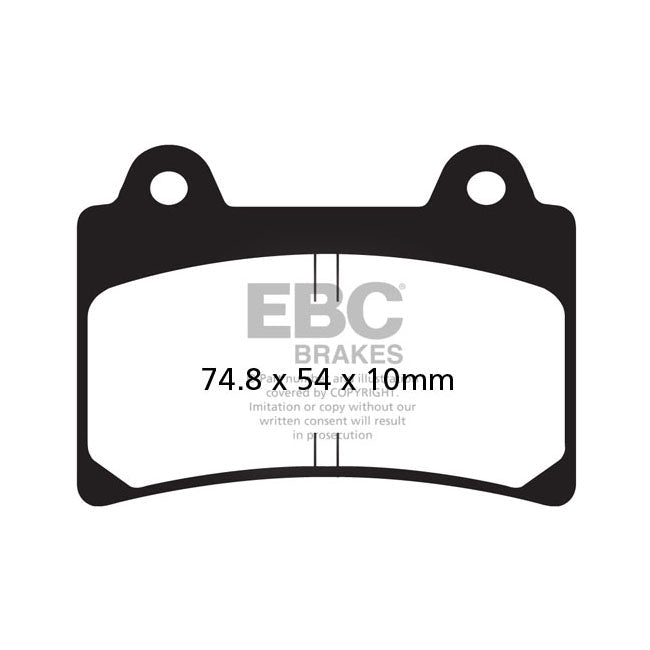 EBC Organic Front Brake Pads for Yamaha FJ 1200 88-95