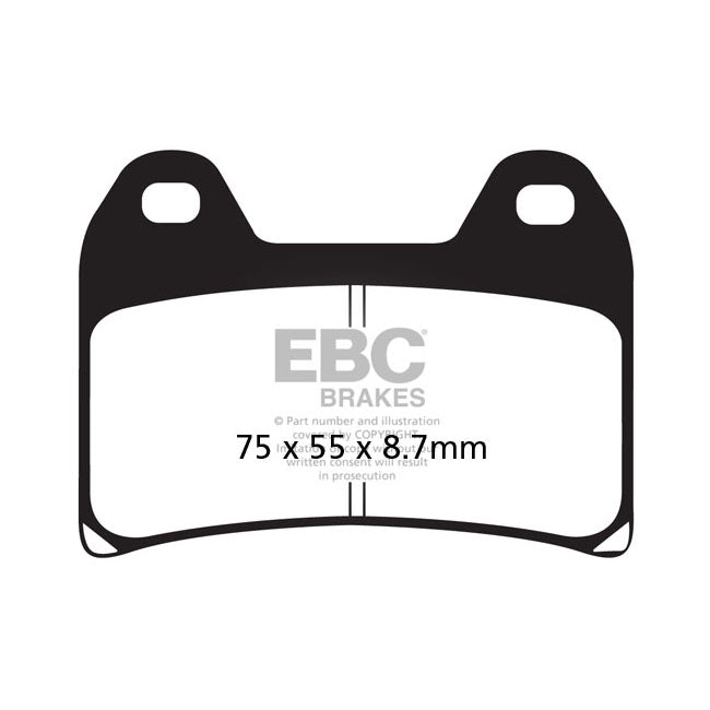 EBC Organic Front Brake Pads for Yamaha XJR 400 (Brembo calipers) 95-99