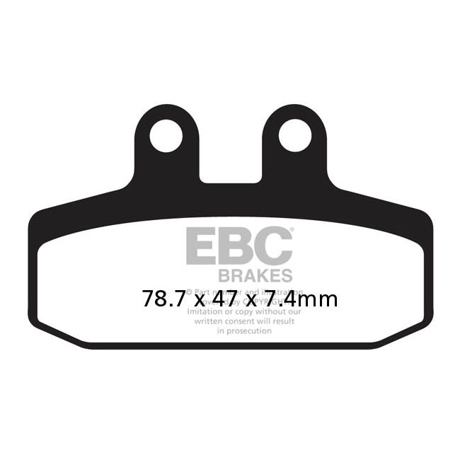 EBC Organic Rear Brake Pads for Aprilia NA 850 Mana / GT 08-16