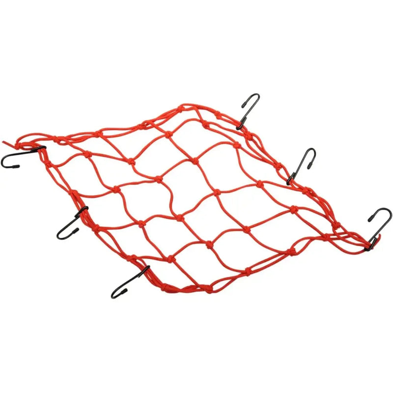 Emgo Universal Motorcycle Cargo Net Red  - Customhoj