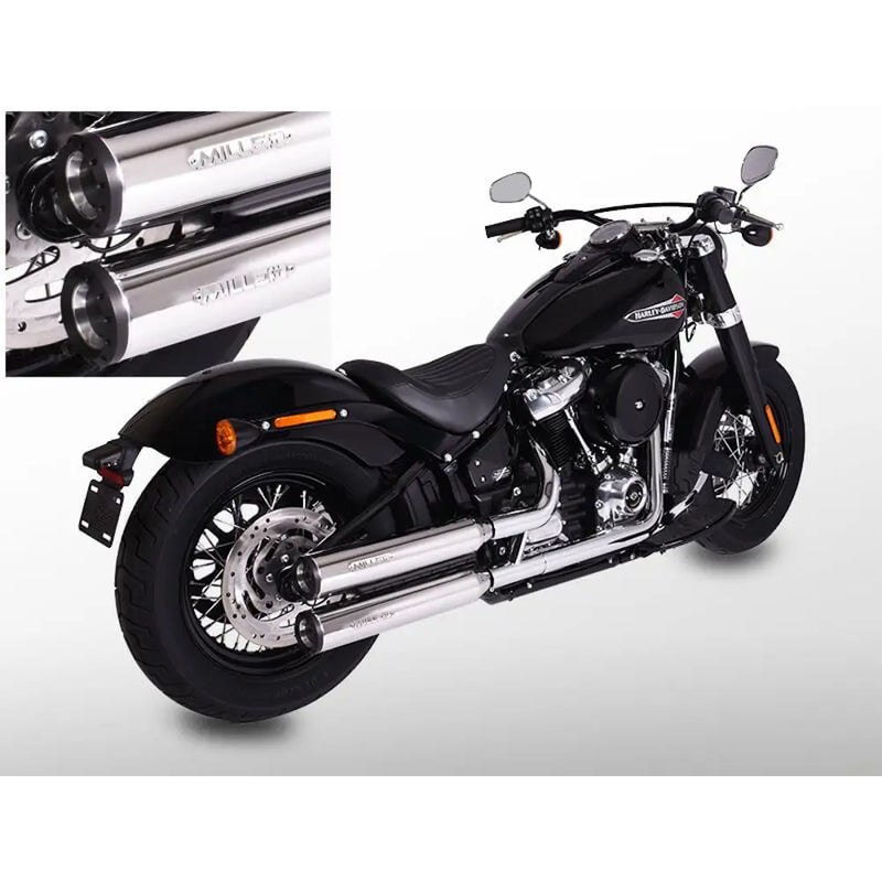 Silenciadores Miller Independence Euro 4 Slip-On para Harley