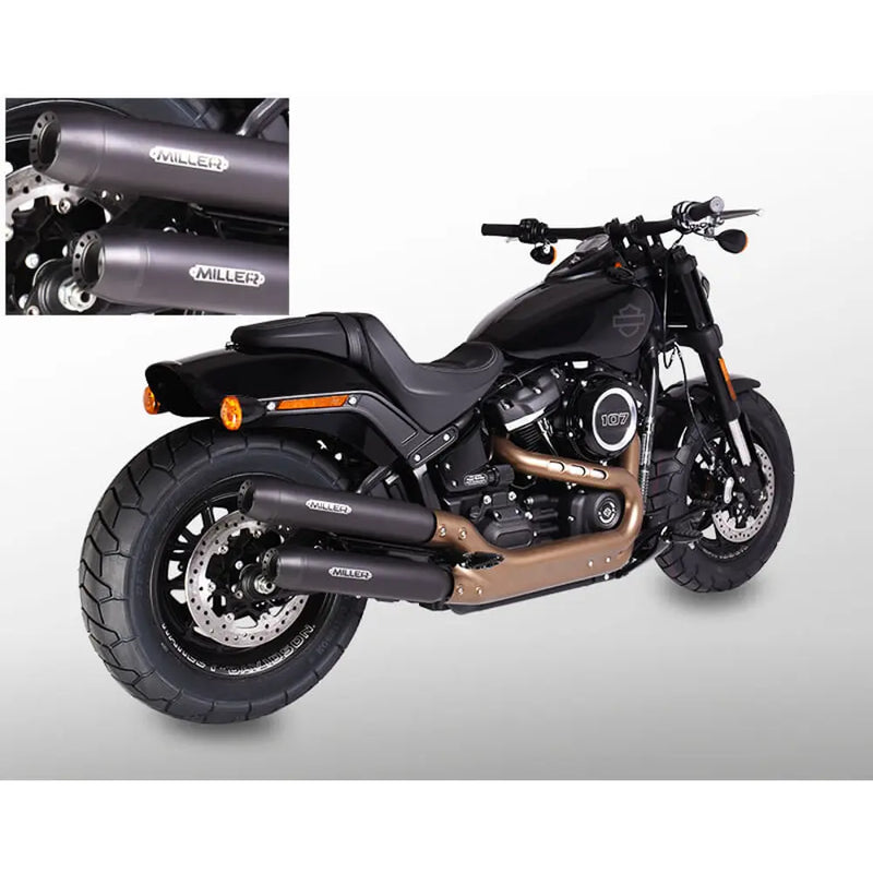 Silenciadores Miller Independence Euro 4 Slip-On para Harley