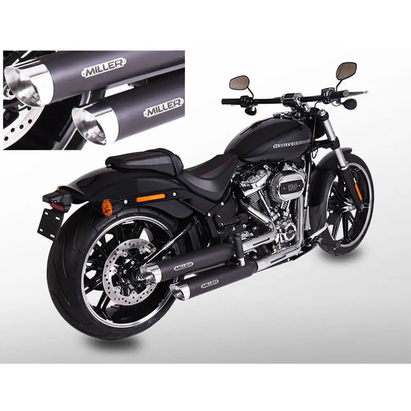 Silenciadores Miller Independence Euro 4 Slip-On para Harley