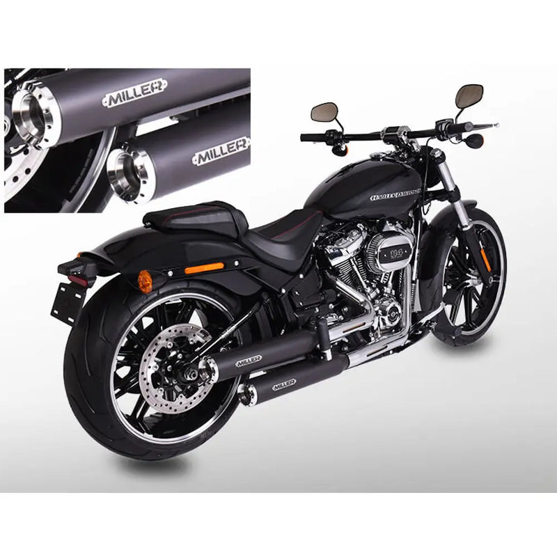 Silenciadores Miller Independence Euro 4 Slip-On para Harley