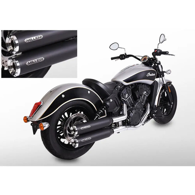 Miller Yuma Euro 3/4/5 Slip-On Silenciadores para Indian