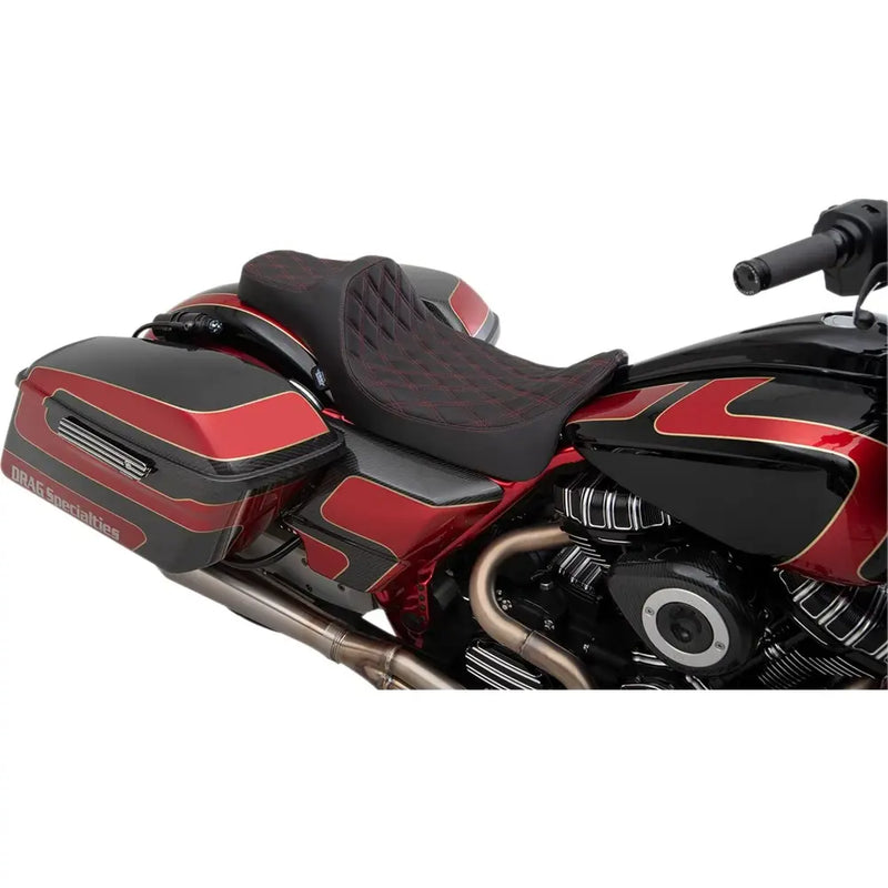Drag Specialties Asiento Predator III de alcance extendido para Harley 