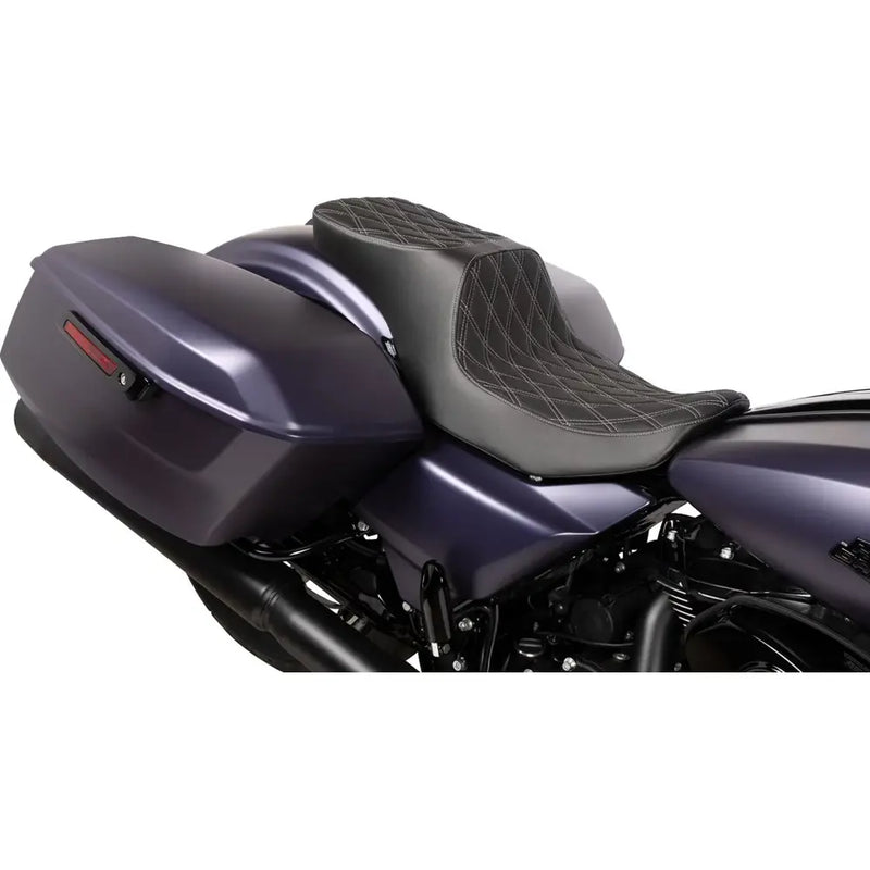 Drag Specialties Asiento Performance Predator para dos personas para Harley 