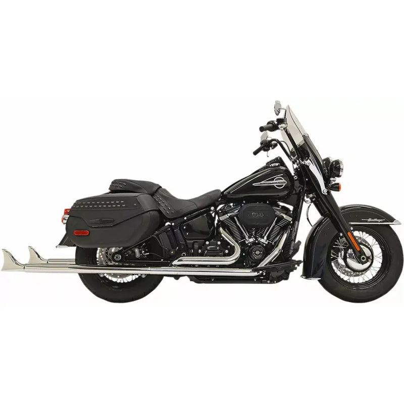 Sistema de escape Bassani Fishtail True Dual para Harley