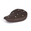 Fitzz Custom Motorcycle Solo Seat Pillow Top Brown / Small / 4 cm padding  - Customhoj