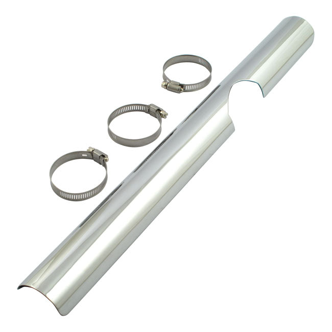 FLT Lower Exhaust Heat Shield for Harley Chrome / 81-91 FLT / Touring  - Customhoj
