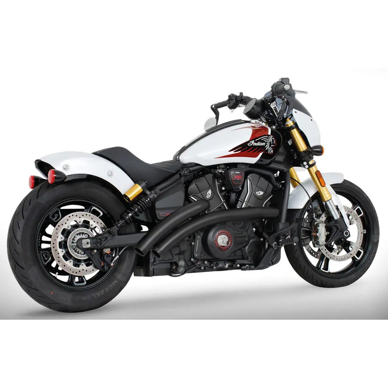 Freedom Performance Radical Radius Exhaust for Indian 2025 Scout / Black / Straight Star Black  - Customhoj