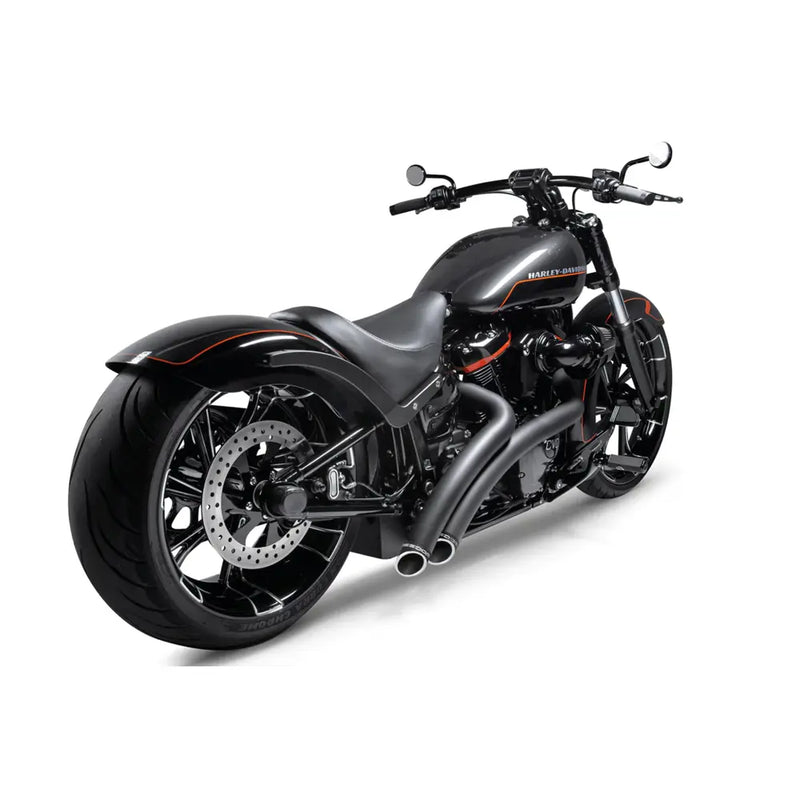 Freedom Performance Radical Radius Slash Cut Exhaust for Harley 18-25 Softail (read note) / Black / Sculpted Black  - Customhoj