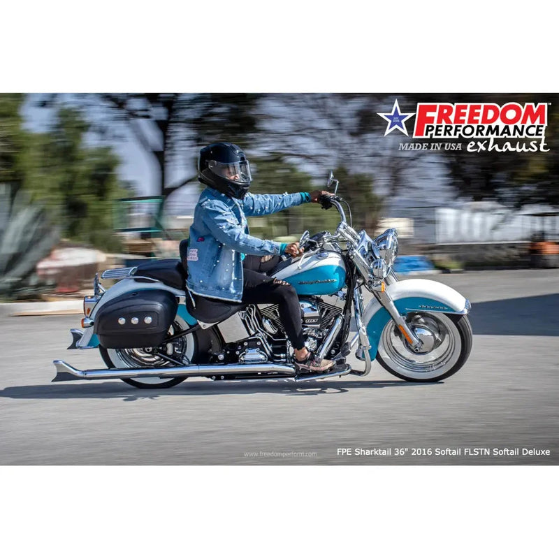 Freedom Performance Sharktail True Duals Exhaust for Harley  - Customhoj