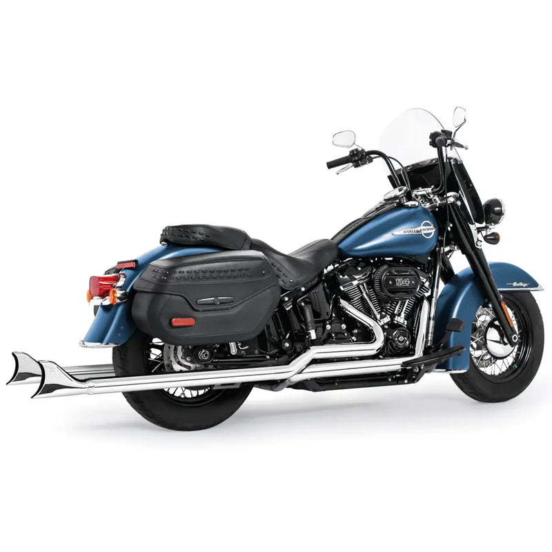 Freedom Performance Sharktail True Duals Exhaust for Harley 18-25 Softail (read note) (excl. Fat Boy / Breakout) / Chrome / 42"  - Customhoj
